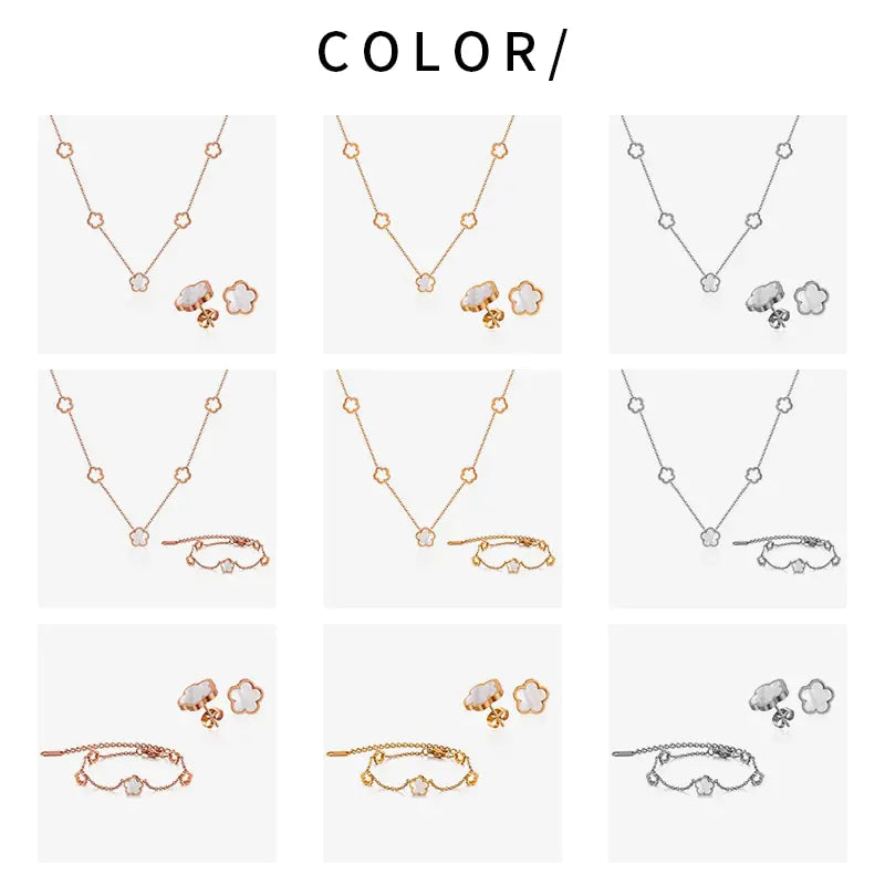 Loaf Elegant Ketting en oorbellen set
