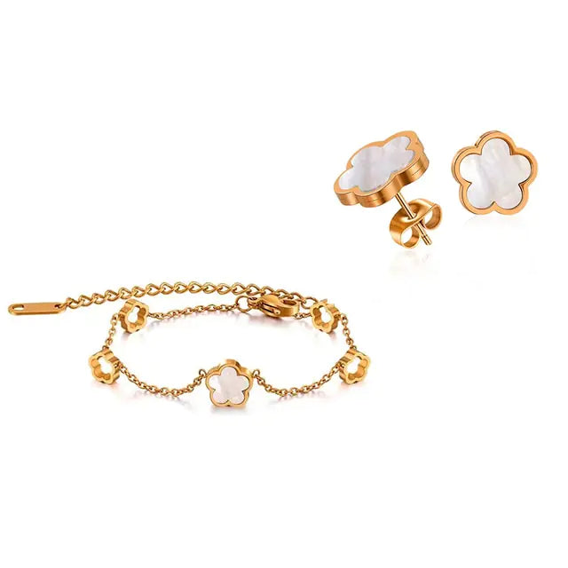 Loaf Elegant Ketting en oorbellen set