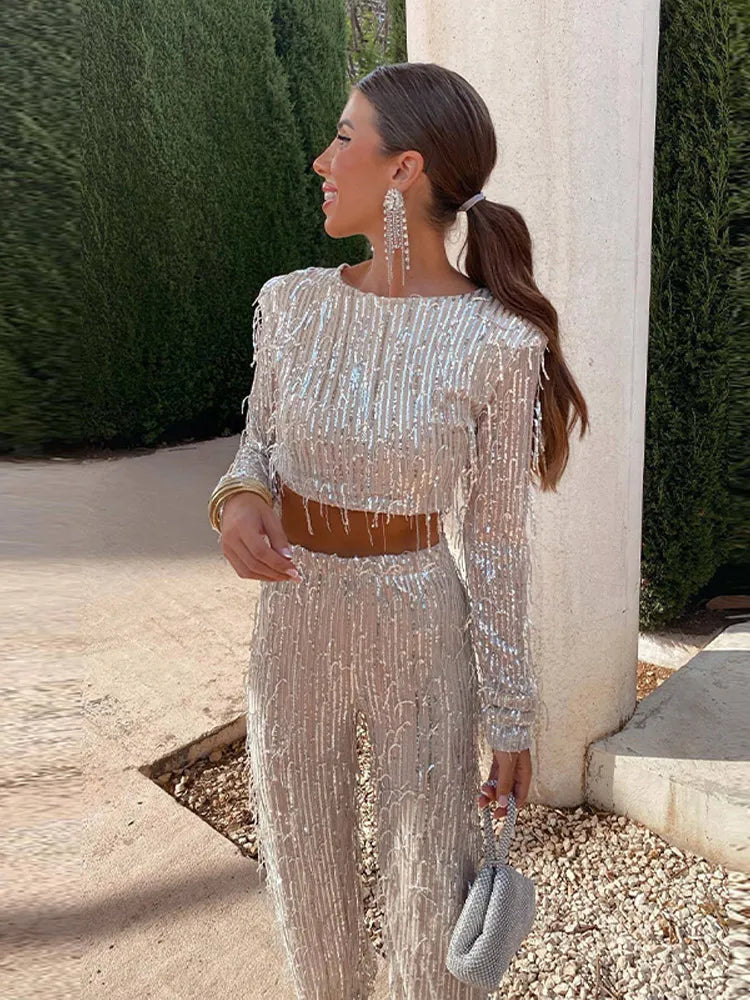Crop Tops en Wijde Broeken van Glamourista